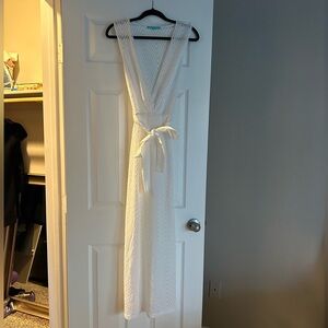 Melissa Odabash white tie waist cover up XS